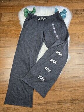 Pink Victoria's Secret Boyfriend Sweatpants Medium